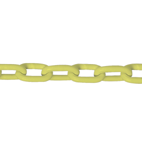 1/4IN  POLYCOATED CHAIN YELLOW