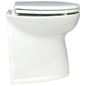 Deluxe Flush Electric Toilet - 17" Seat, Straight Back