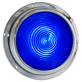 Dr LED 5-1/2" Chromed Mars LED General Purpose Dome Light - Blue / White
