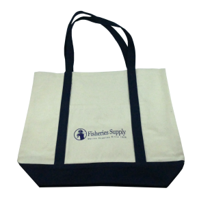 b0750n of Fisheries Supply Brand Canvas Tote Bag - Navy