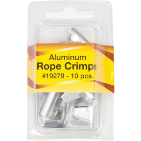 Rope Crimps - Aluminium - 1/4" Bend - Pack of 10