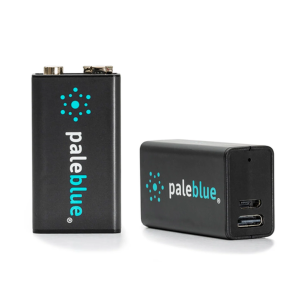 Pale Blue Earth Inc 9V Lithium-Ion USB Rechargeable Smart Batteries Multiple Views