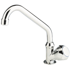 TAP WITH SWIVEL SPOUT CHROME COLD WATER