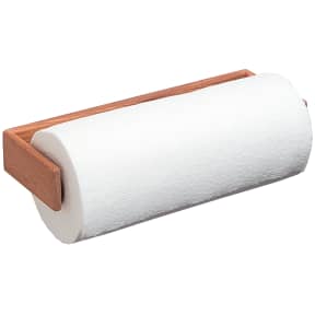 Wall-Mount Teak Paper Towel Holder