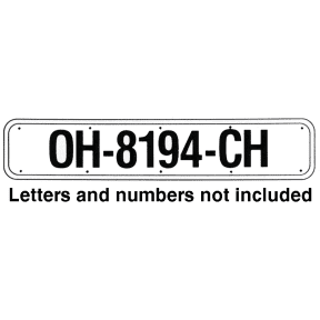 Boat Registration Number Plates (Blank)