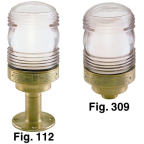 Figs. 112B &amp; 309B - All-Round Cast Bronze Navigation Lights