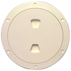 4IN BEIGE SCREW-OUT DECK PLATE