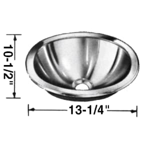 Flat Rim Oval Sink