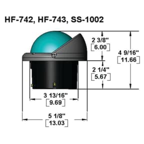 Helmsman&trade; Flush Mount Compasses - 3-3/4&#34; Dial