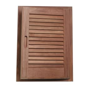 Louvered Teak Door and Frame