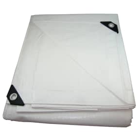 White UV-Resistant Heavy Duty Poly Tarps