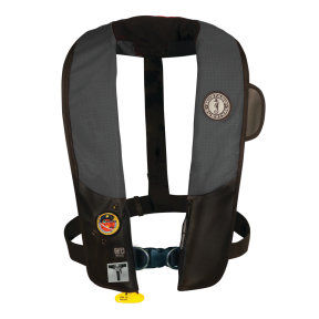 DLX AUTO INFLATE W/HARNESS BLK/CARBON