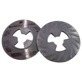 5IN BLK HARD RIBBED DISC PAD FACE PLATE