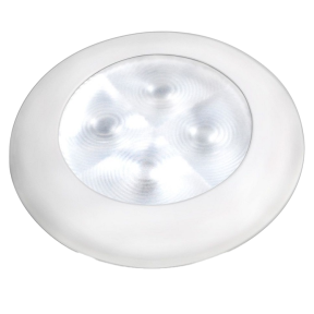 SlimLine LED Round Lamp - White Lamp, White Trim