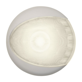 EuroLED 130 Dome Light - Warm White, White Shroud