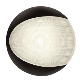 EuroLED 130 LED Dome Light - Warm White, Black Shroud