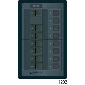 360 Panel System 120V AC/12V DC Circuit Breakers, AC &amp; DC Digital Meters (1 x 30A AC,  1 x 100A DC)