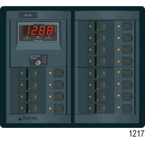 360 Panel System 120V AC/12V DC Circuit Breakers, AC &amp; DC Digital Meters (1 x 30A AC,  1 x 100A DC)