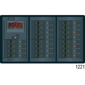 360 Panel System DC Breakers No Meters - 16 Positions, Black Toggle