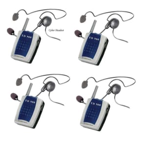TD904 Hands-Free 2-Way 4-Radio System with Headsets
