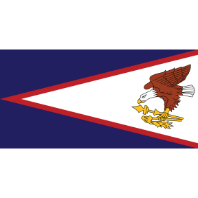 12X18IN AMERICAN SAMOA FLAG NYL-GLO