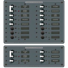 AC Main &#43; Additional Positions Horizontal Circuit Breaker Panel