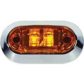 OVAL RED LED SIDE/CLEARANCE LIGHT