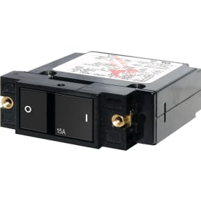 AC&frasl;DC Single Pole Flat Rocker Circuit Breakers
