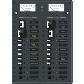 3 Sources Selector/AC Main &#43; 18 Positions Circuit Breaker Panel