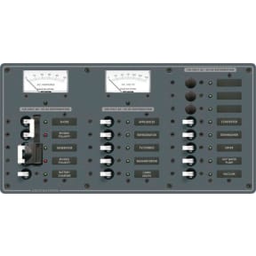 2 Sources Selector/AC Main &#43; 14 Positions Circuit Breaker Panel