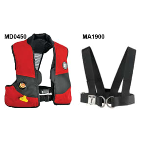 Inflatable PFD w/Auto Hydrostatic Activation &amp; Extra Buoyancy - MD 0450/0451