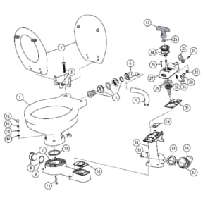 Marine on sale toilet parts
