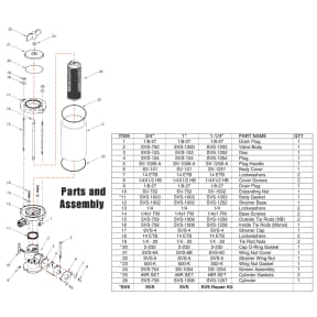 Parts for SVS Seacock