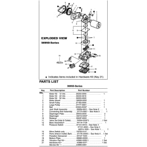 36900, 36800, 36950 Replacement Parts