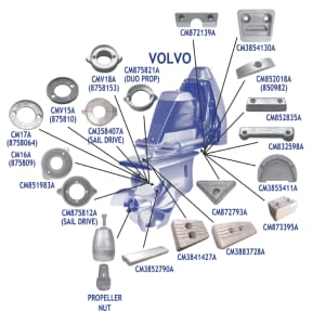 Volvo Penta Anode Kit -  Aluminum