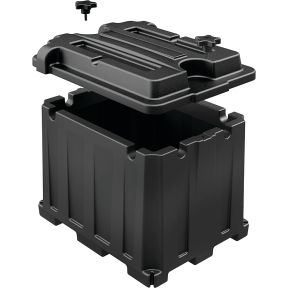 COMMERCIAL BATTERY BOX DUAL 6V BLK