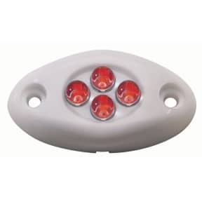 WHITE SURFACE LIGHT 4 RED LED