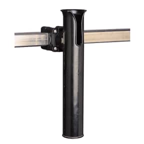 BLK POLYPROPYLENE ROD HOLDER SQR RAIL MT