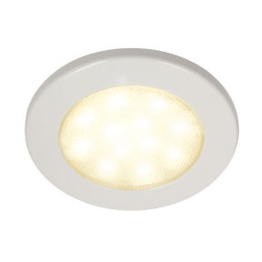 EuroLED 115 Light 4.5" - Warm White, White Bezel