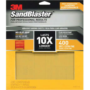 SandBlaster Sandpaper w/ No Slip Grip Backing
