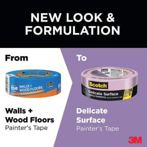 2080 Delicate Surface Purple Painter's Masking Tape - Safe Release