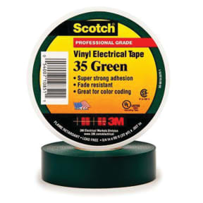 Scotch 35 Vinyl Electrical Tape For Color Coding