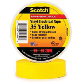 Scotch 35 Vinyl Electrical Tape For Color Coding