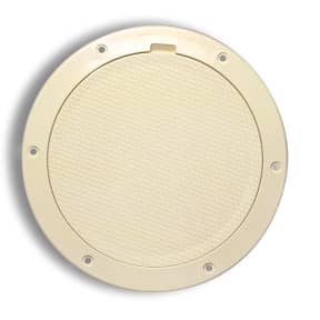 6IN BEIGE PRY OUT DECK PLATE