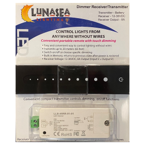 llb-45re-91-k1 of Lunasea Lighting RF Light Dimmer - 1 Zone Handheld Transmitter & Receiver Kit