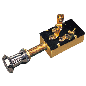 BRASS 3 POSITION SWITCH (1 CIRCUIT)