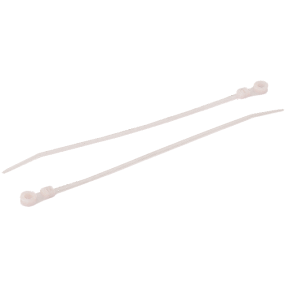 CABLE TIE WHITE MOUNT HOLE 8IN(100)