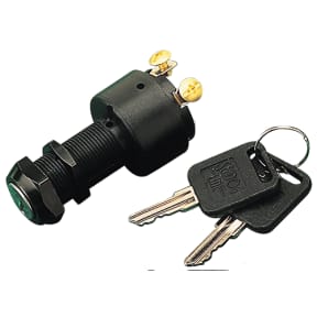 Three Position Ignition Switch: 3 Screw Terminal