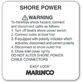 30A 125V INLET LABEL