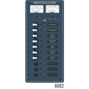 AC Main + 6 Position /DC Main + 15 Positions Circuit Breaker Panel